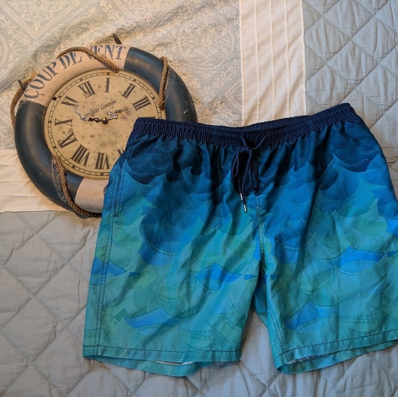 New W/O tags   Nice Swim Trunks Shorts Men's size XXL 2 XL - Picture 4 of 6